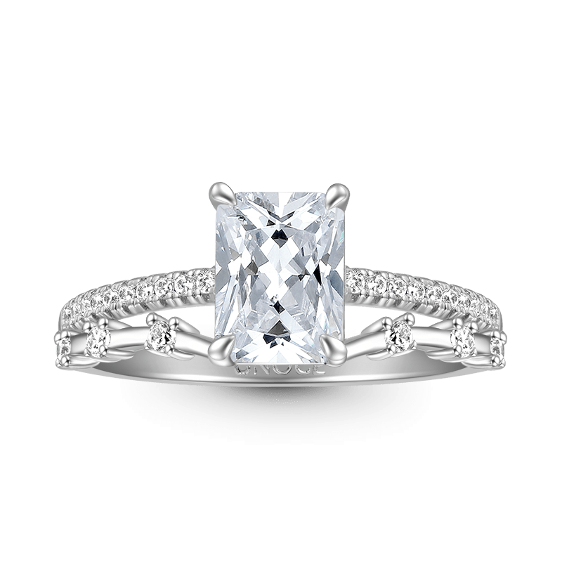 Rectangle-cut Promise Ring