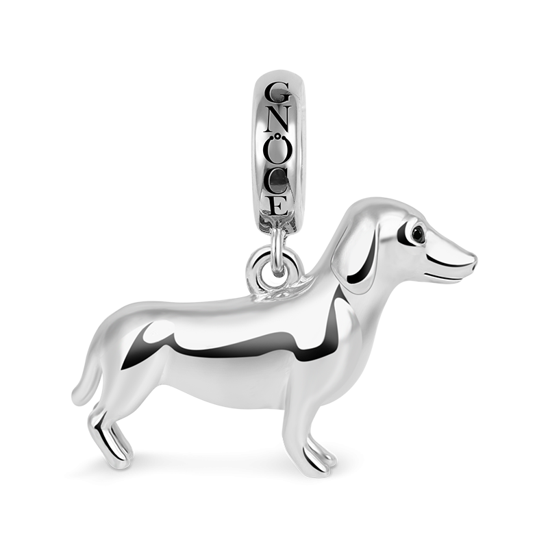 Polished Dachshund Charm
