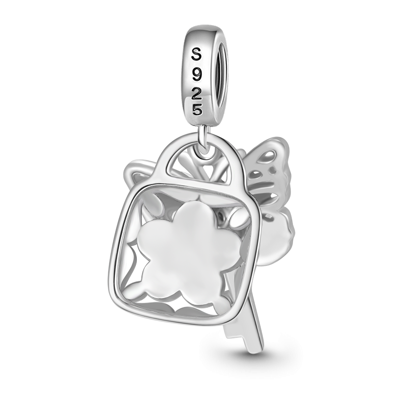 Butterfly Key Lock Pendant