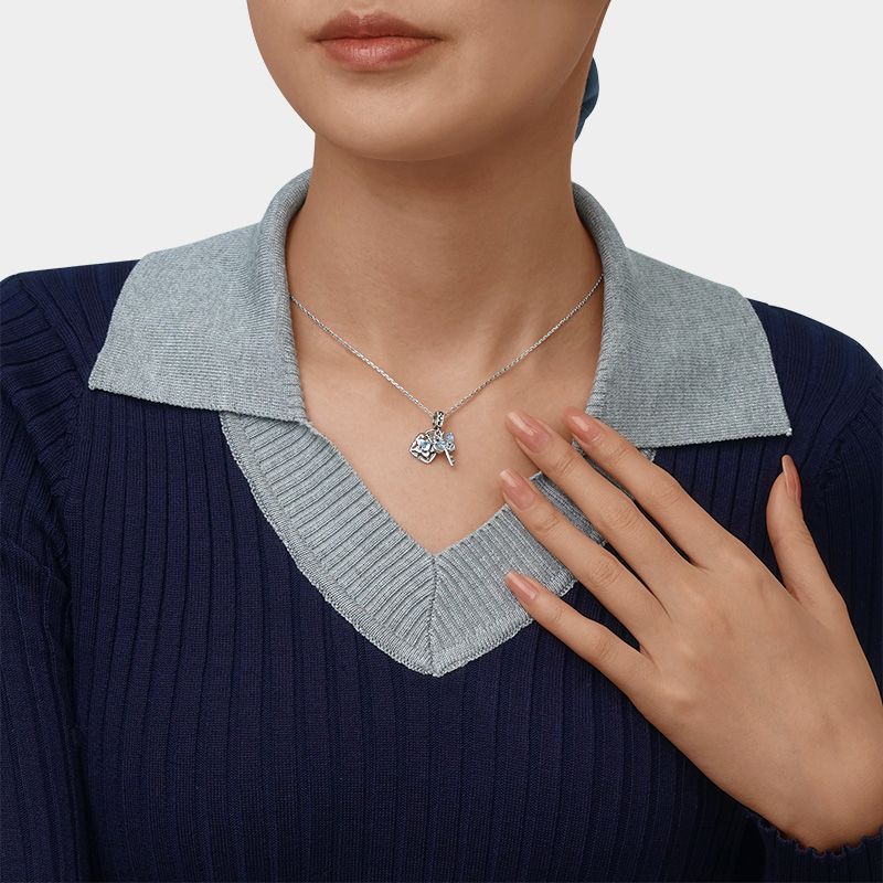 Butterfly Key Lock Pendant