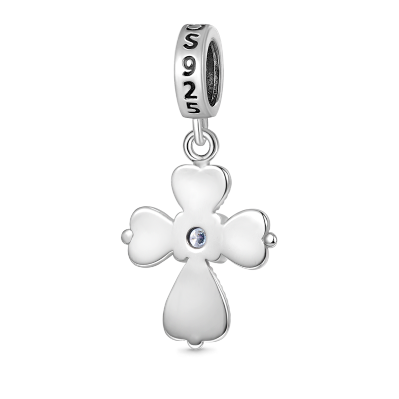 Faith in Heart Cross Pendant