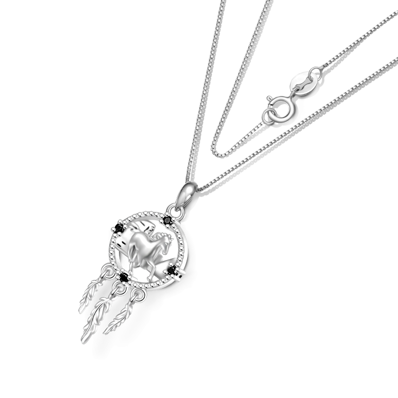Horse Dream Catcher Necklace