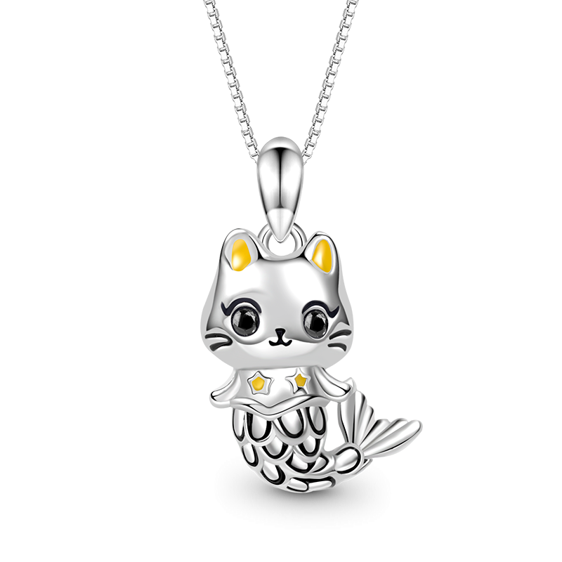 Cat Mermaid Necklace