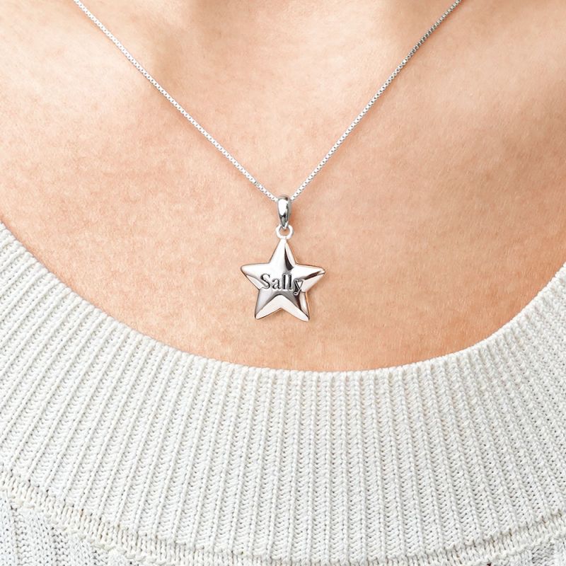 Engravable Star Necklace