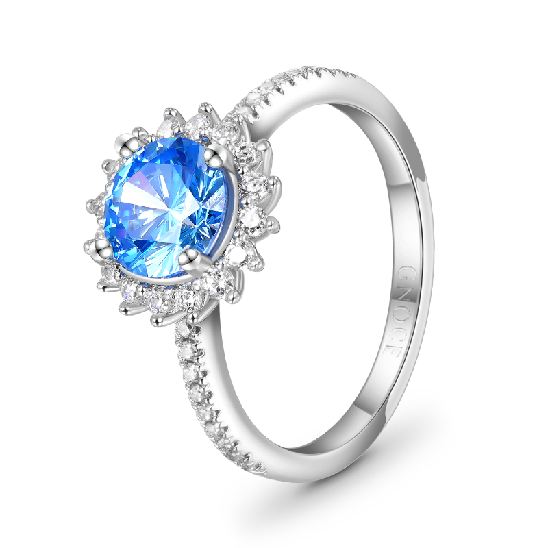 Round Cut Promise Ring