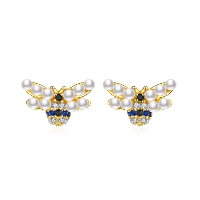 Pearl Bee Earrings