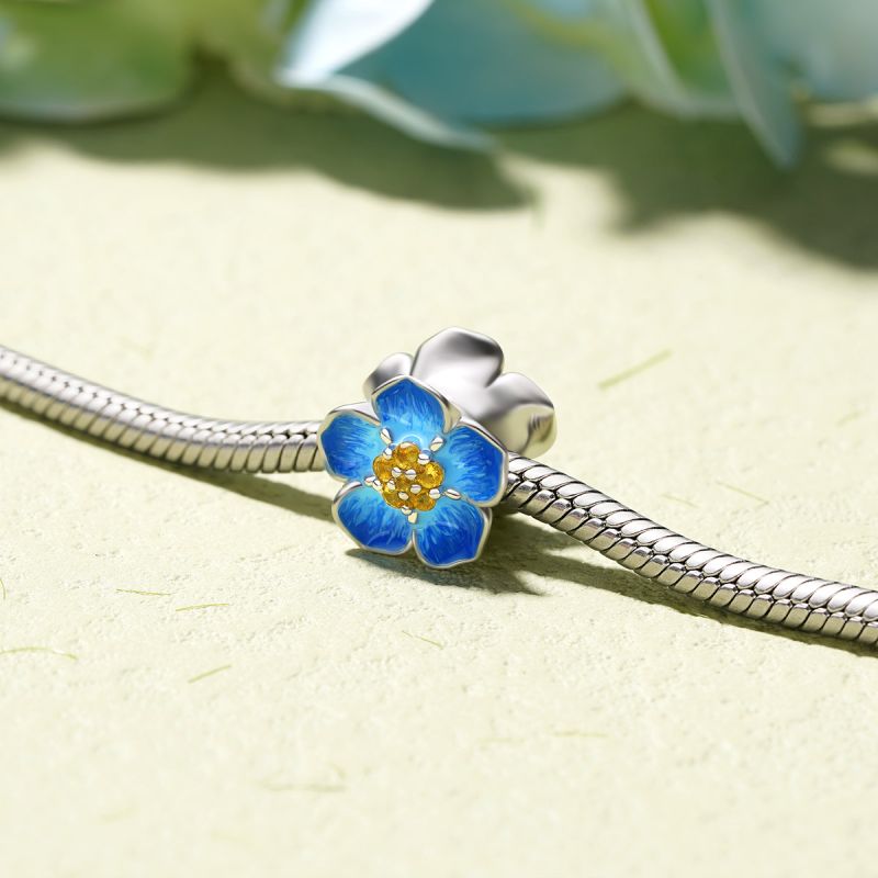 Blue Blossoms Charm
