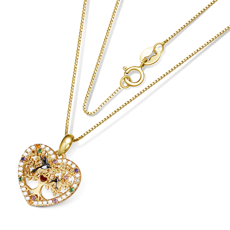 Tree of Life Heart Necklace