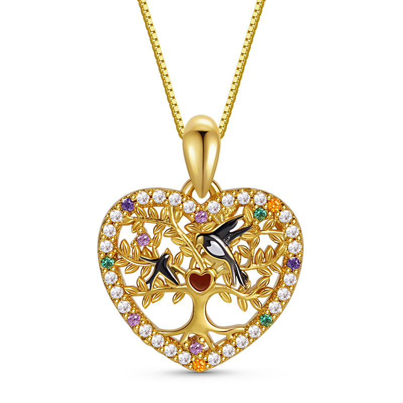 Tree of Life Heart Necklace