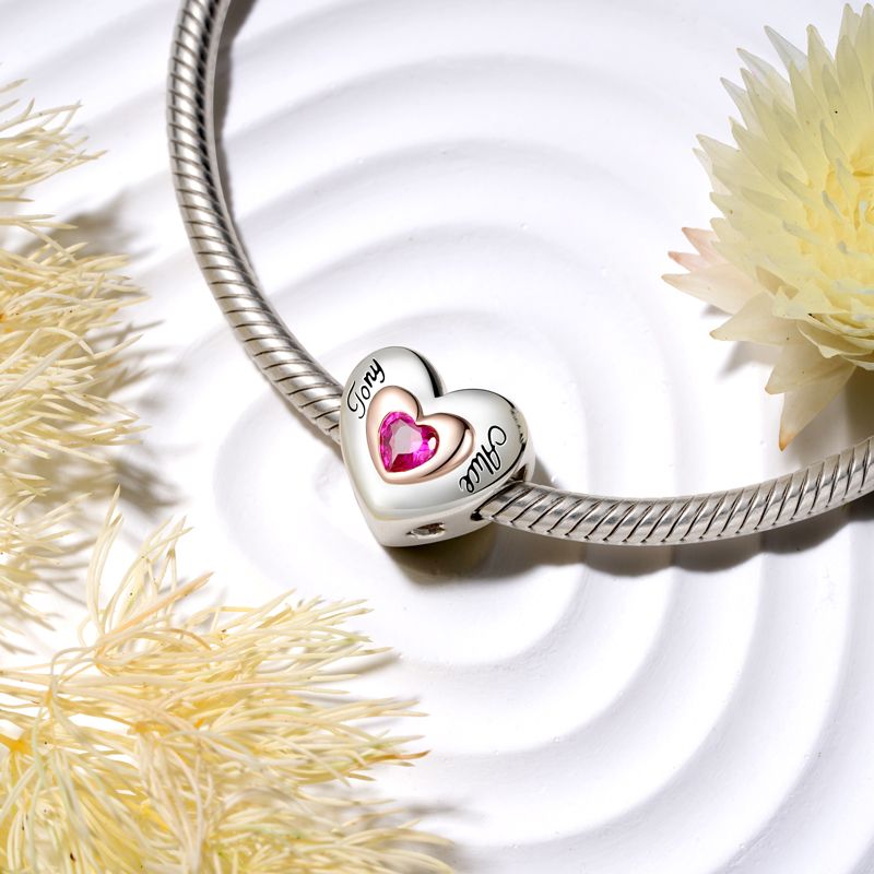 Love Heart Engravable Charm