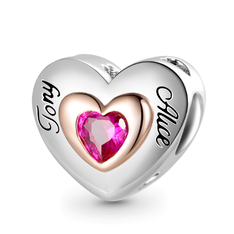 Love Heart Engravable Charm