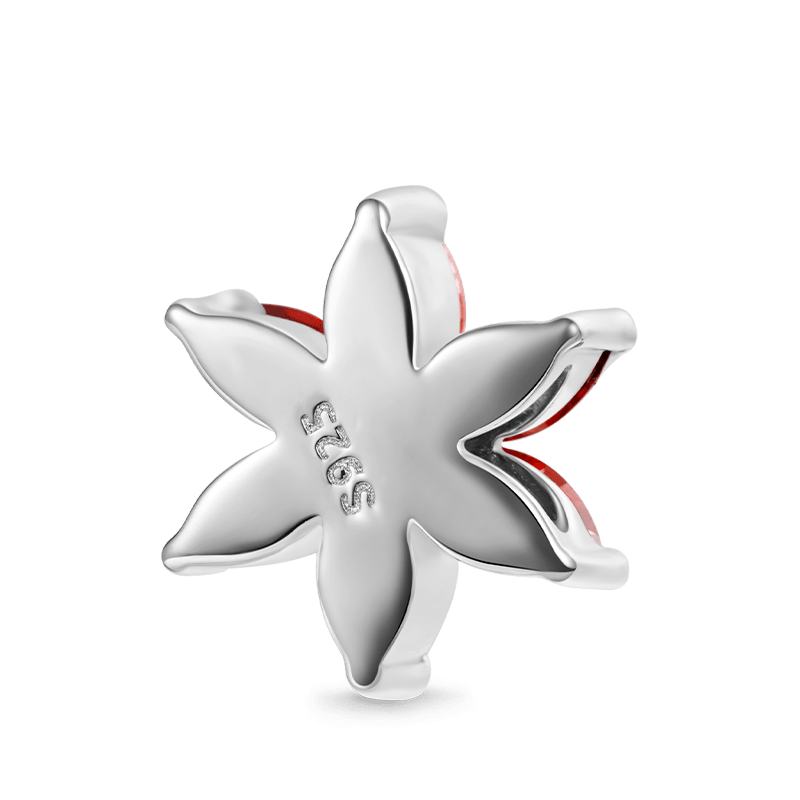 Snowflake Birthstone Charm