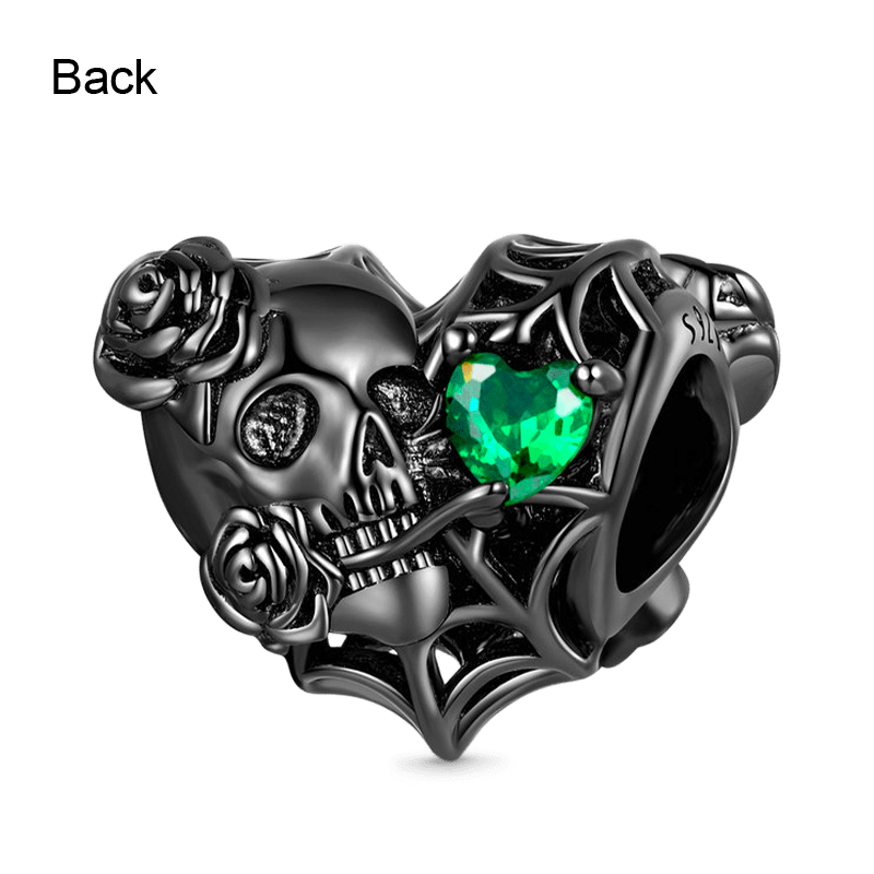 Skull Rose Charm