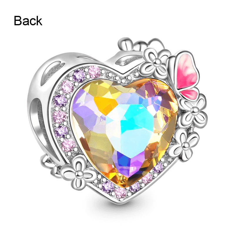 Hydrangea Heart Charm