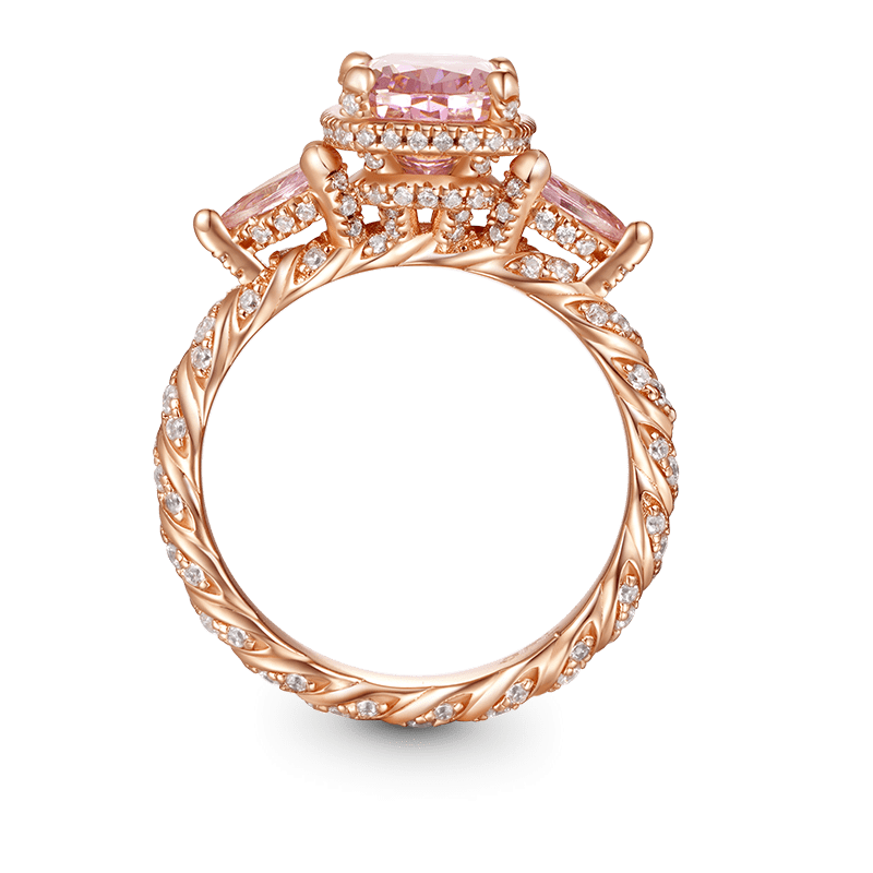 Square-cut Promise Ring