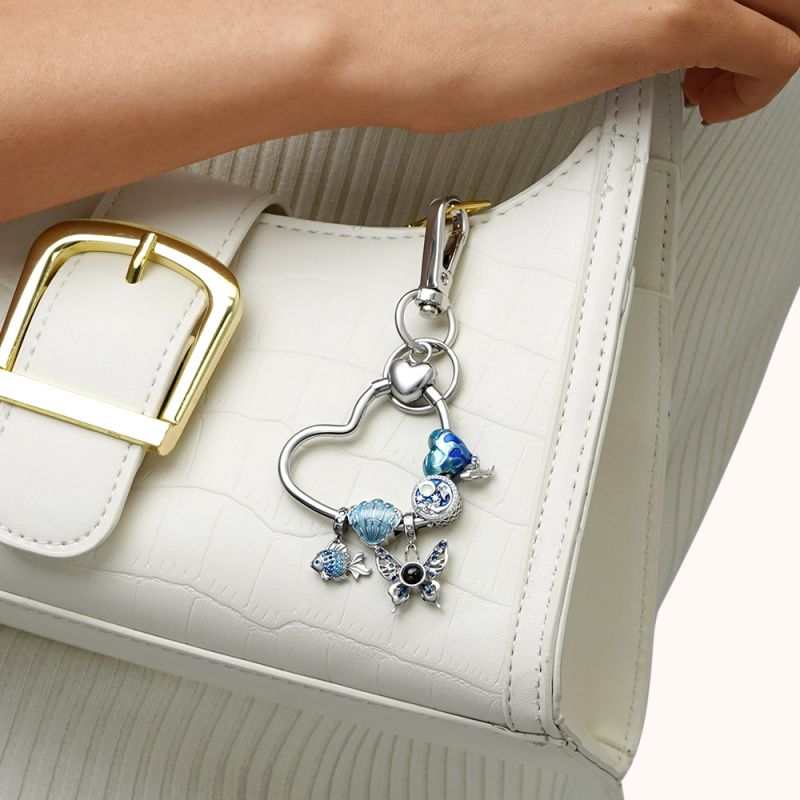 Heart Charms Holder & Key Chain