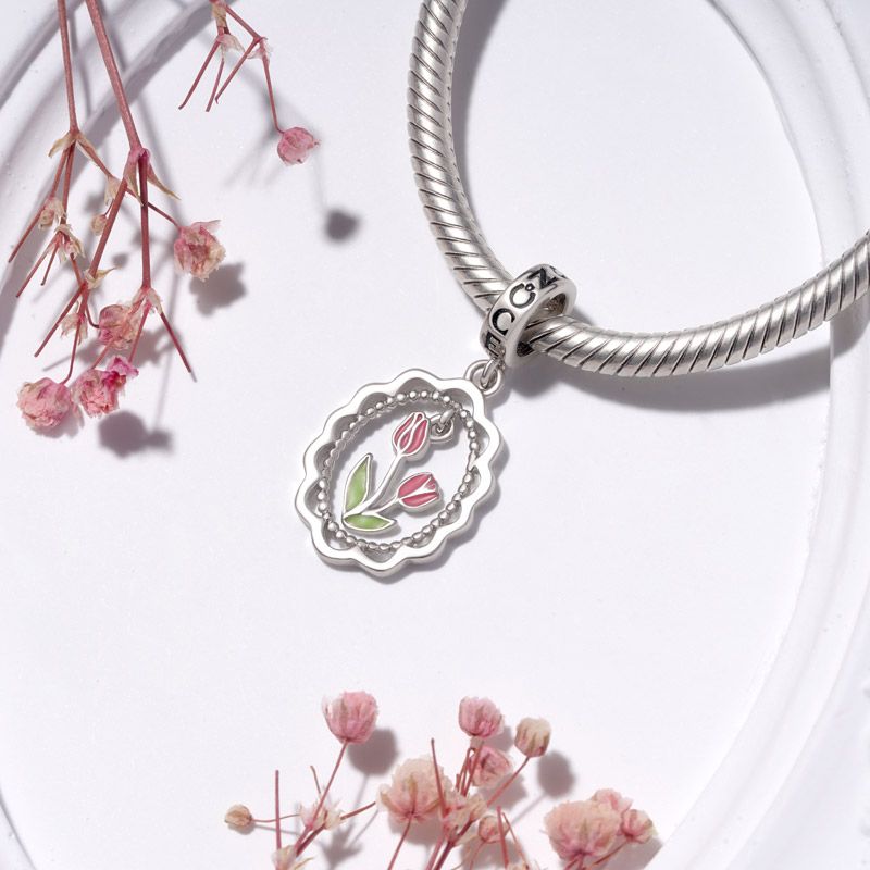 Tulip Picture Frame Pendant