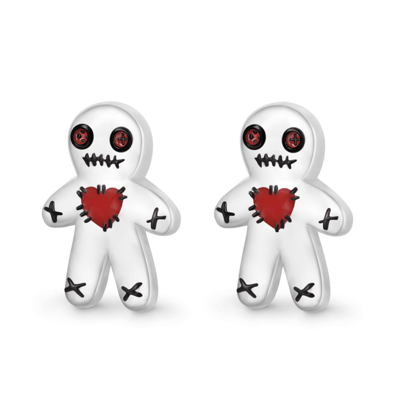 Voodoo Doll Stud Earrings
