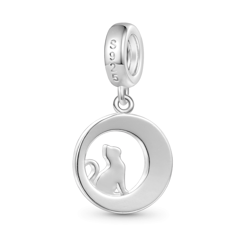 Moon Phase Cat Pendant