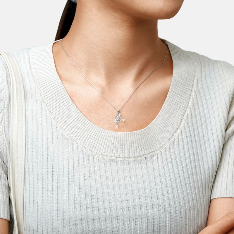 Guitar Rock Skull Necklace