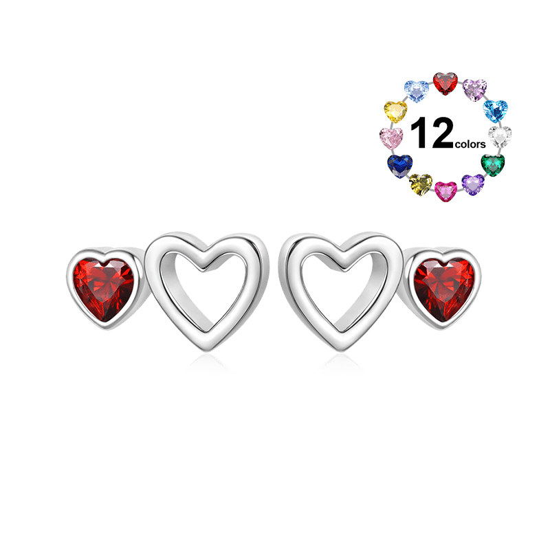 Birthstone Stud Earrings