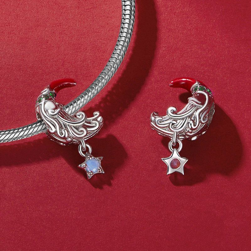 Moonlight Santa Claus Charm