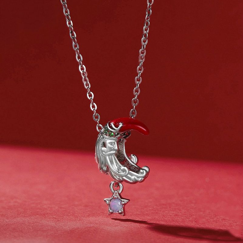Moonlight Santa Claus Charm