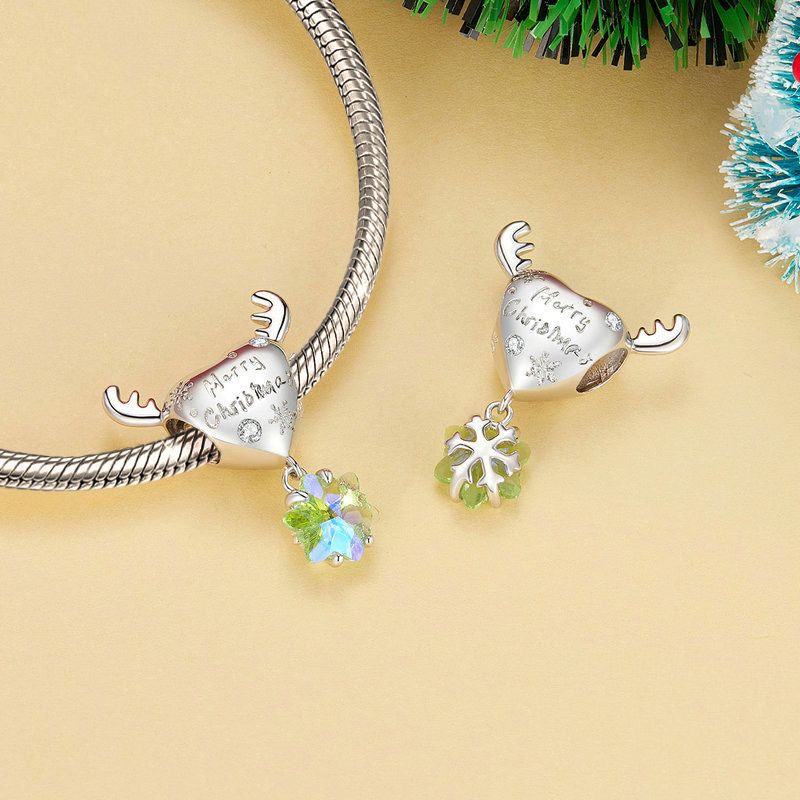 Heart-shaped Elk Antler Charm