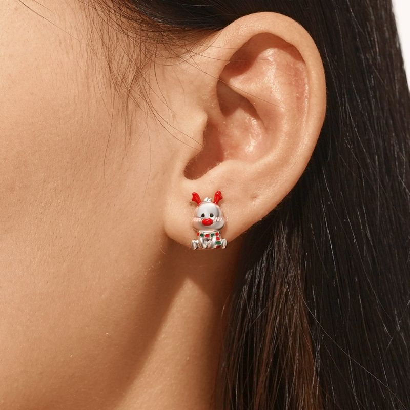 Christmas Elk Stud Earrings