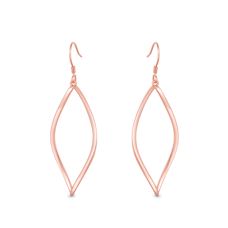 Hollow Twisted Dangle Earrings