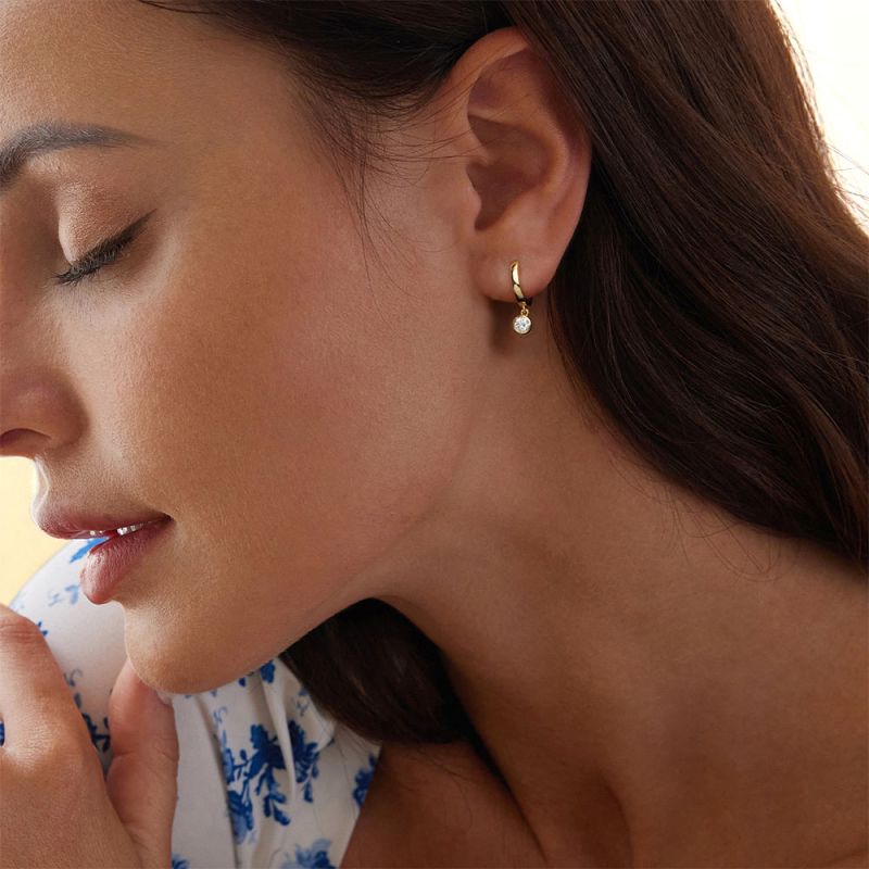 Diamond Drop Earrings