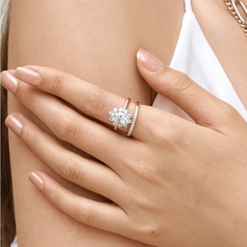 Oval Cut Ring Set