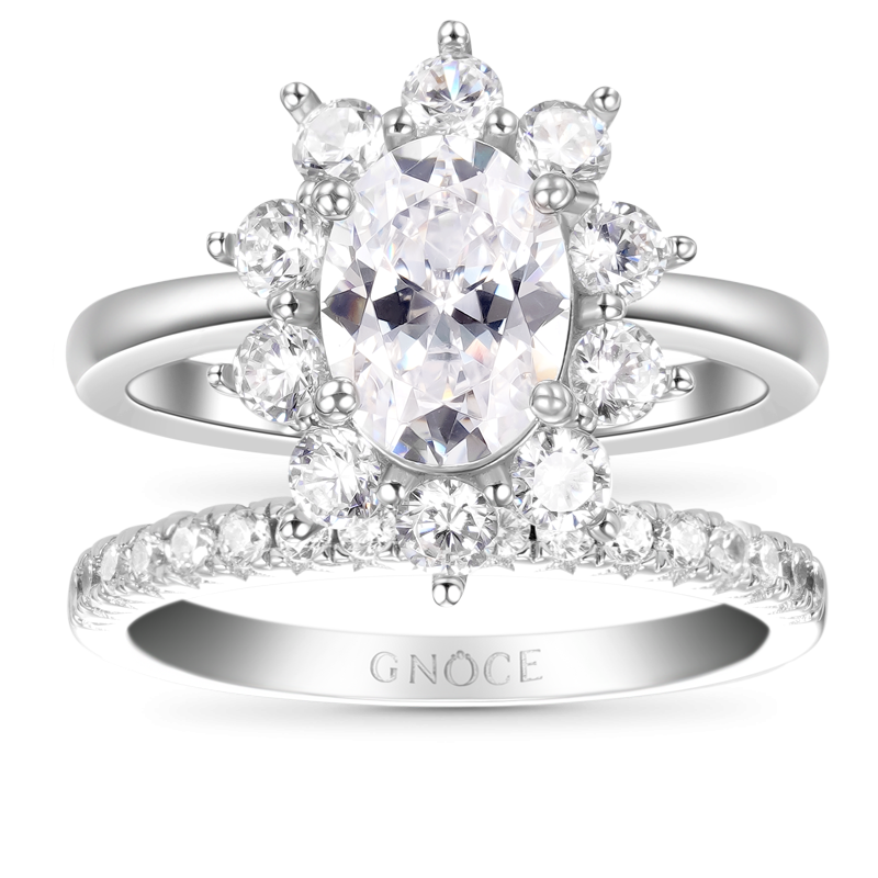 Oval Cut Ring Set