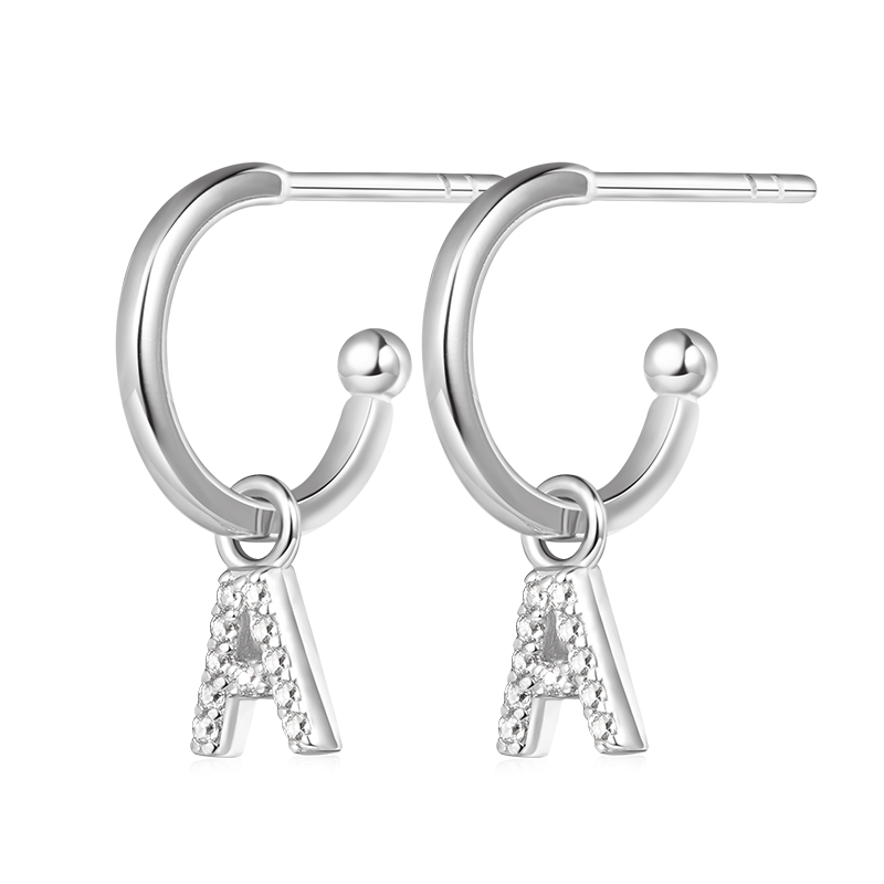 Letter Drop Earrings