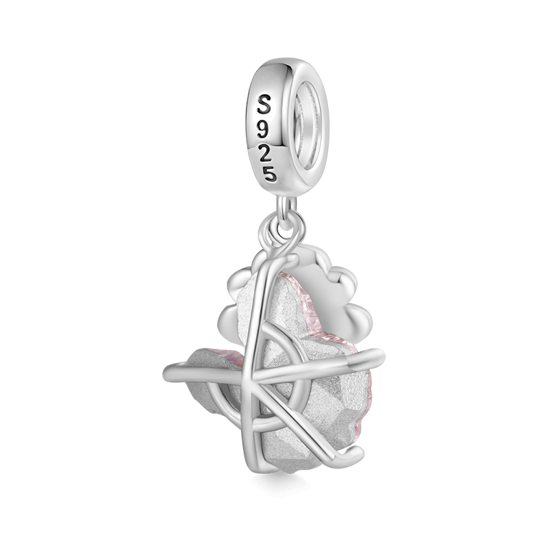 Pink Sakura Rabbit Pendant