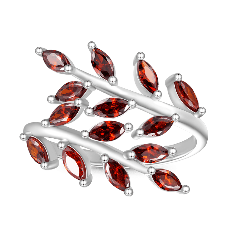 Birthstone Delicate Vines Ring