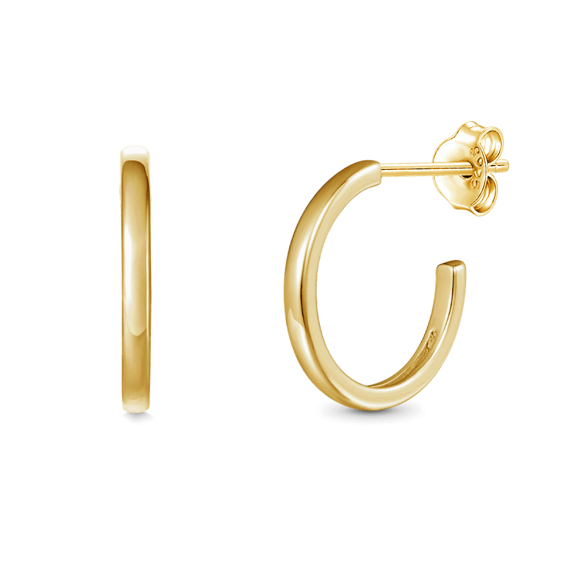 Flat Hoops Earrings