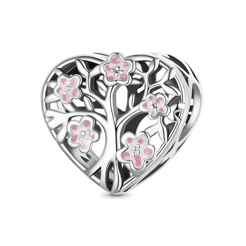 Tree of Life Heart Charm