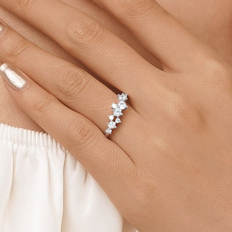 Diamond Cluster Ring