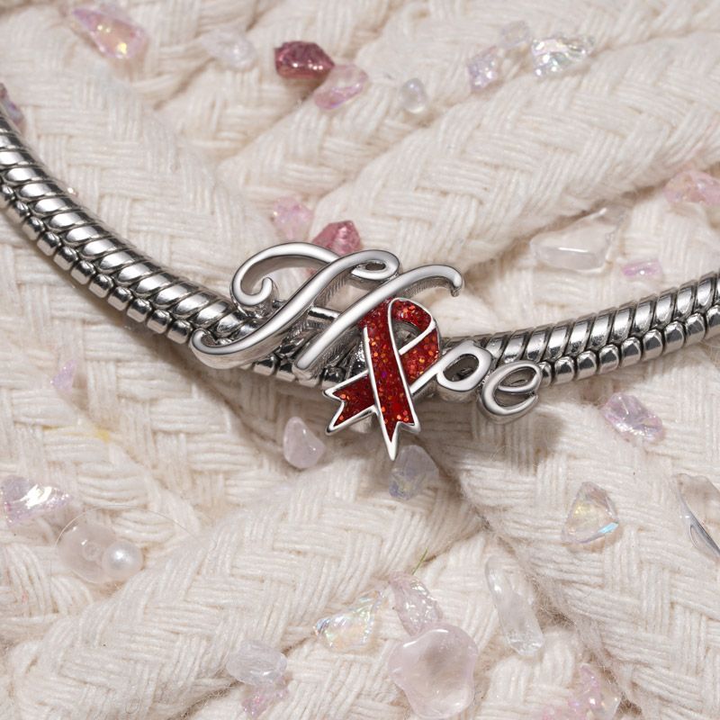 Red Ribbon Hope Charm