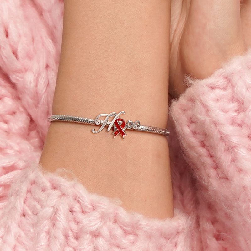 Red Ribbon Hope Charm