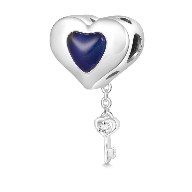 Heart Lock Key Mood Charm