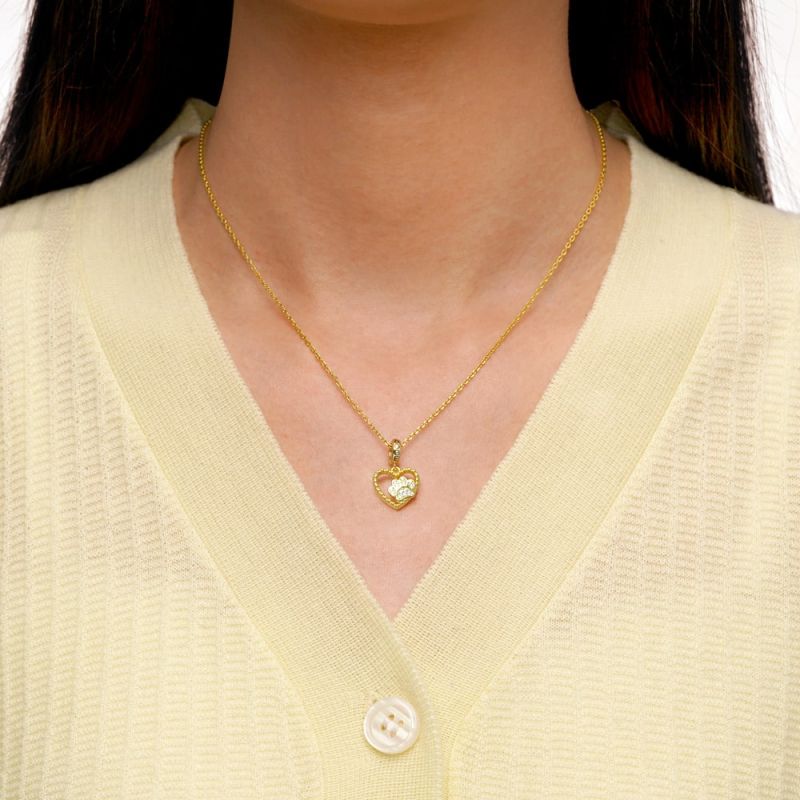 Dog Claw Heart Pendant