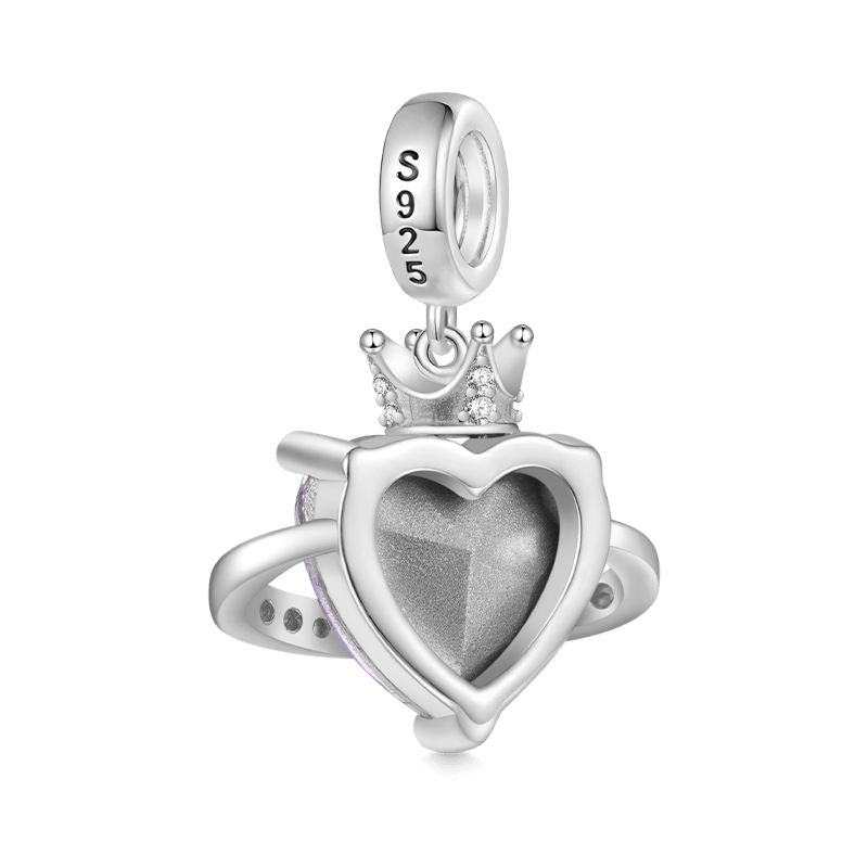 Planet Crown Heart Pendant