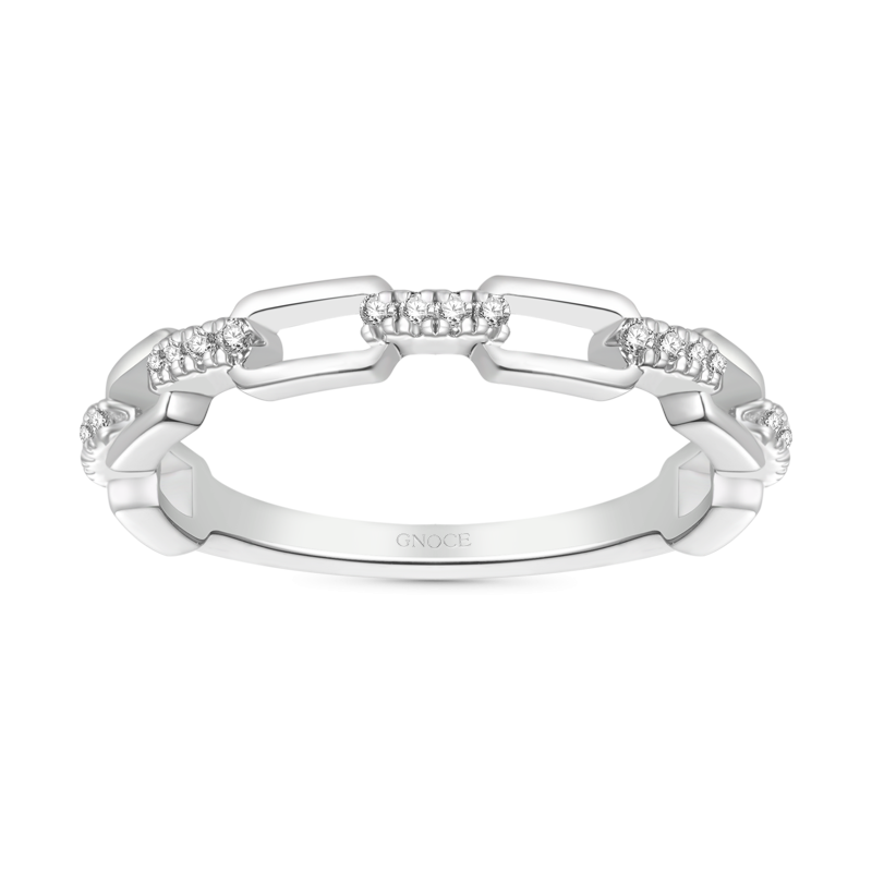 Silver Open Link Ring