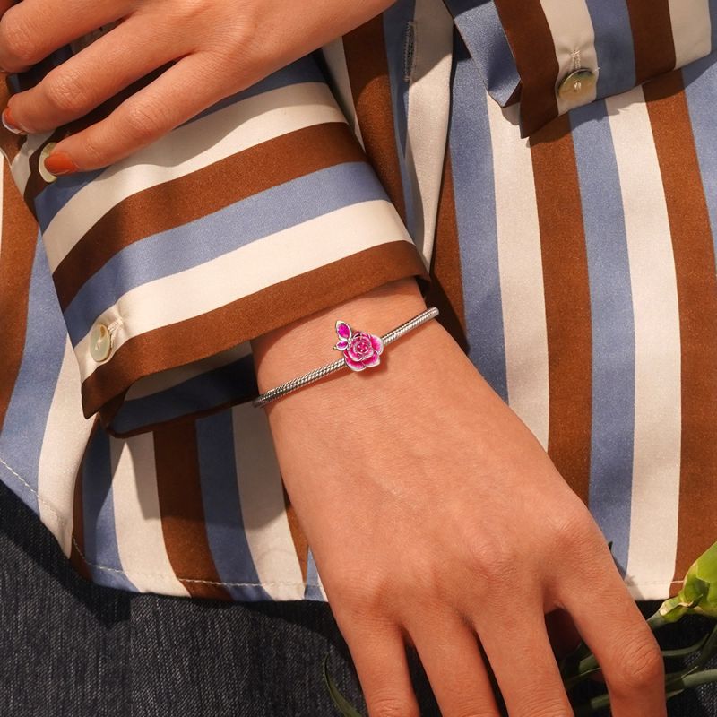 Rose Flower Charm