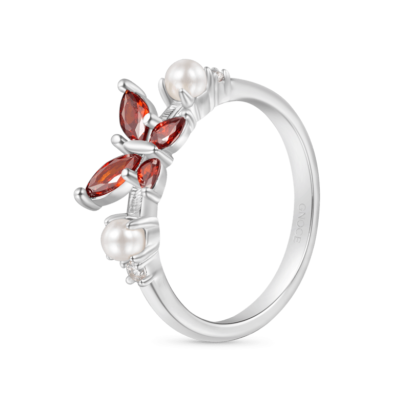 Butterfly Pearl Promise Ring