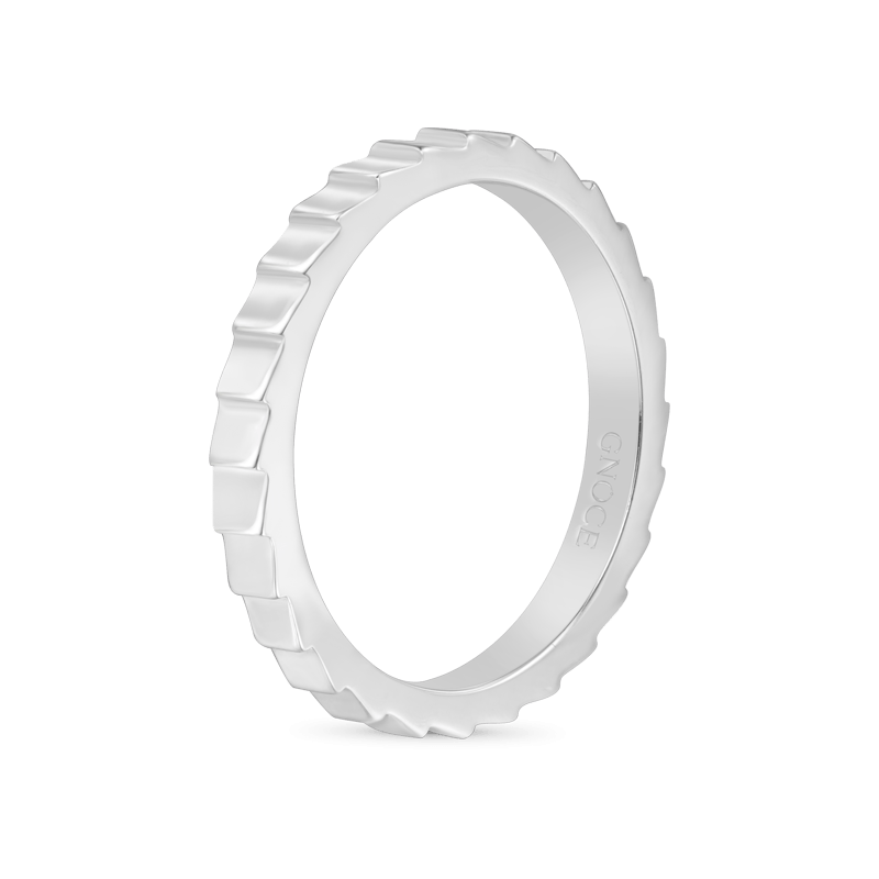 Vertical Stripe Band Ring