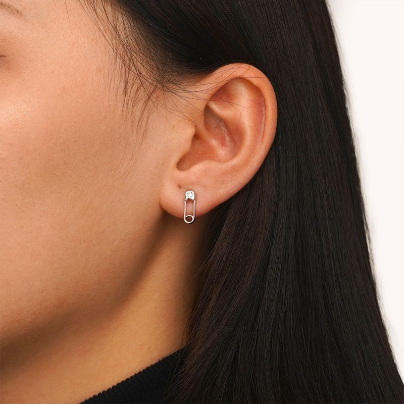 Paperclip Stud Earrings