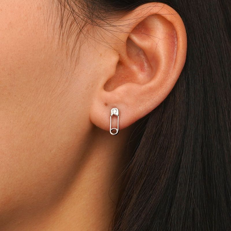 Paperclip Stud Earrings